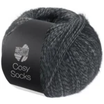 Lana Grossa Cosy Socks 07 Gris foncé
