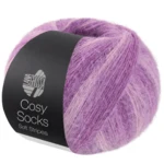 Lana Grossa Cosy Socks Soft Stripes 114 Lichtlila/lila/violet