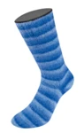 Lana Grossa Cosy Socks Soft Stripes 109 Lichtblauw/hemelsblauw/blauw/marineblauw