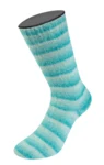 Lana Grossa Cosy Socks Soft Stripes 115 Mint/lichtturquoise/turquoise