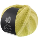 Lana Grossa Cosy Socks Soft Stripes 116 Limoen/pistache/licht olijf
