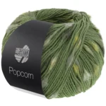 Lana Grossa Popcorn 15 Vert/blanc cassé/beige/pistache/gris foncé