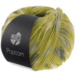 Lana Grossa Popcorn 14 Pistache/beige clair/gris doux/gris foncé