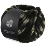 Lana Grossa Popcorn 08 Noir/blanc cassé/beige