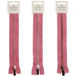 Go Handmade Fermeture Éclair Métal Rose : Or, argent et bronze