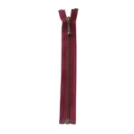 YKK Deelbare Metalen Rits 4 mm (25-65 cm) 527 Bordeaux, Antiek messing