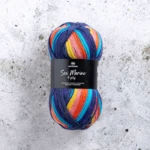 Svarta Fåret Sox Merino 4 ply 22 Blauwe heiligen