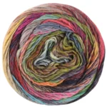 Lana Grossa Colorissimo 217 Citron vert/Vert olive/Gris clair/Gris foncé/Gris bleu/Taupe/Gris brun/Gris violet/Rose/Vert foncé