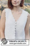 257-32 Scallop Bliss Vest by DROPS Design