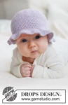 52-1 Sweet Bellflower Hat by DROPS Design