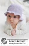 52-1 Sweet Bellflower Hat by DROPS Design
