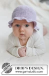 52-1 Sweet Bellflower Hat by DROPS Design