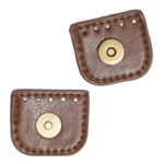 Go Handmade Magnetische Druksluiting 4 cm Bruin met brons