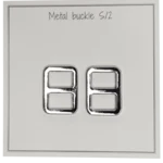 Go Handmade Boucle en métal 25 x 19 mm, Argent