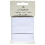 Go Handmade Elastiekband: 3 m x 20 mm, Wit