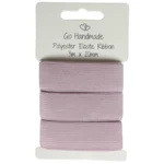 Go Handmade Elastiekband: 3 m x 20 mm, Vintage roze