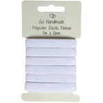 Go Handmade Elastiekband: 5 m x 10 mm, Wit