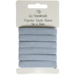 Go Handmade Elastiekband: 5 m x 10 mm, Grijs/blauw