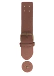 Go Handmade Spansluiting met drukknop: Bruin/brons