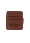 Go Handmade Handmade label, 4 stuks: Bruin