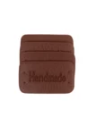 Go Handmade Handmade label, 4 stuks: Bruin