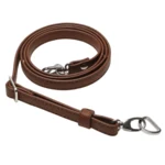 Go Handmade Bandoulière pour sac 130 cm 12 mm, Marron, Argent
