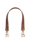 Go Handmade Anse de sac avec mousqueton et anneau en D: 50 x 2,5 cm, Marron/Bronze