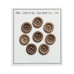 Go Handmade Houten knopen met hartjes (8 st.): 15 mm