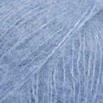 DROPS BRUSHED Alpaca Silk 28 Bleu pacifique (Uni colour)