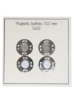 Go Handmade Magneetknopen 20 mm (2 st): Zilver