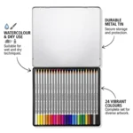 STAEDTLER carat aquarelle, 24 pcs – Hoofdafbeelding open