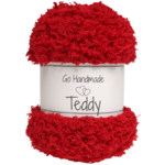 Go Handmade Teddy 17380 Rouge chaud