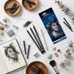 STAEDTLER mars lumograph fusain & souche de dessin, 3 + 1 pc – Hoofdafbeelding