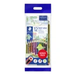STAEDTLER Noris Club Crayons de couleur + Crayon & gomme, 12 + 2 pcs – Hoofdafbeelding