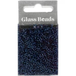 Rocailles, glaskralen 1,7 mm Donkerblauw