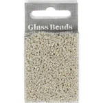 Rocailles, glaskralen 1,7 mm Zilver metaal