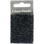 Rocailles, glaskralen 1,7 mm Donkergrijs