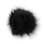 Pompon Akryl, 12 cm Noir