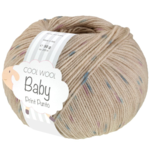 Lana Grossa Cool Wool Baby 371 Beige clair/Turquoise/Violet
