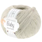 Lana Grossa Cool Wool Baby 376 Gris argenté/Taupe/Gris clair