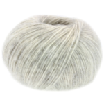 Lana Grossa Natural Alpaca Pelo 02 Blanc brut/gris clair