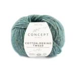 Katia Cotton-Merino Tweed 504 Bleu vert