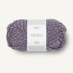 Sandnes Tresko 5043 3 brins Violet/Gris