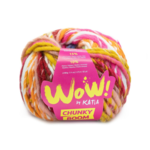 Katia Wow Chunky Boom 306 Fuchsia-Orange-Vert-Jaune-Bleu