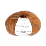 Katia Concept Cotton-Merino Tones 300 Orange-rouille-ocre-brun