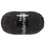 Lana Grossa Meilenweit 100 Tweed 186 Noir charbon