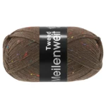 Lana Grossa Meilenweit 100 Tweed 184 Brun foncé
