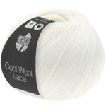 Lana Grossa Cool Wool Lace 28 Blanc