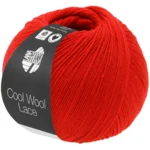 Lana Grossa Cool Wool Lace 68 Rouge lumineux
