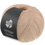 Lana Grossa Vintage Socks 1019 Beige/zand gemêleerd